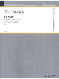 Georg Philipp Telemann: Sonate D-Dur TWV 41:D9 (noty na příčnou flétnu, klavír)