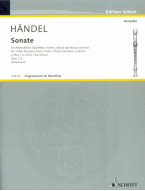 Georg Friedrich Händel: Sonata in G Minor (noty na zobcovou flétnu, klavír)