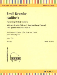 Emil Kronke: Humming Birds (noty na příčnou flétnu, klavír)