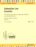 Sebastian Lee: Gavotte Op. 112 (noty na violoncello, klavír)