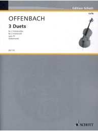 Jacques Offenbach: 3 Duets Opus 51 (noty na violoncello)