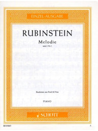 Anton Rubinstein: Melodie F-Dur op. 3/1 (noty na klavír)