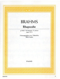 Johannes Brahms: Rhapsodie G-Moll op. 79/2 (noty na klavír)