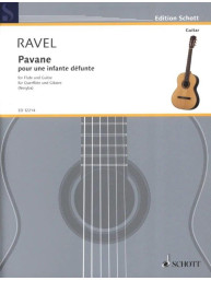 Maurice Ravel: Pavane pour une infante défunte (noty na kytaru, příčnou flétnu)