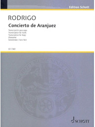 Joaquín Rodrigo: Concierto de Aranjuez (noty na harfu)
