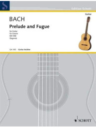 Johann Sebastian Bach: Prelude and Fugue D-Dur BWV 998 (noty na kytaru)