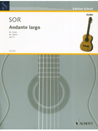 Fernando Sor: Andante Largo Op. 5 N. 5 (noty na kytaru)