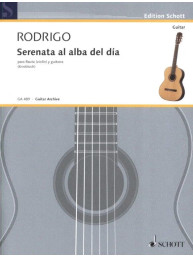 Joaquín Rodrigo: Serenata al alba del día (noty na kytaru, příčnou flétnu)