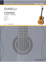 Anton Diabelli: 3 Sonataas (noty na kytaru)