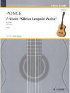 Manuel Maria Ponce: Prelude Silvius Leopold Weiss (noty na kytaru)
