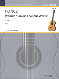 Manuel Maria Ponce: Prelude Silvius Leopold Weiss (noty na kytaru)