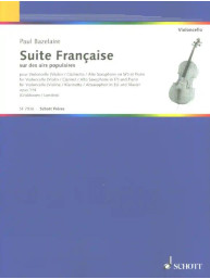 Paul Bazelaire: Suite Française op. 114 (noty na violoncello, klavír)
