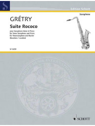 André Modeste Gretry: Suite Rococo (noty na tenorsaxofon, klavír)