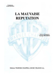 Georges Brassens: La Mauvaise Réputation (noty na klavír, zpěv, akordy)