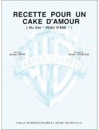 Michel Legrand: Recette pour un cake d'amour - Extrait du film Peau d'Âne (noty na klavír, zpěv, akordy)