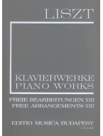 Franz Liszt: Piano Works - Free Arrangements 13 (noty na klavír)