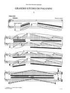 Franz Liszt: Grandes Études de Paganini (noty na klavír)