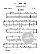 Carl Czerny: 40 Esercizi scelti dalle op. 139, 599 e 777 (noty na akordeon)