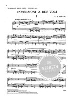Johann Sebastian Bach: 15 Invenzioni A 2 Voci (noty na akordeon)