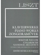 Franz Liszt: Hungarian Folk Songs and other Melodies (noty na klavír)