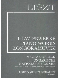 Franz Liszt: Hungarian Folk Songs and other Melodies (noty na klavír)
