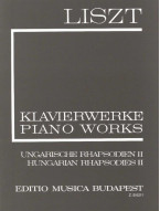 Franz Liszt: Piano Works - Hungarian Rhapsodies II (noty na klavír)