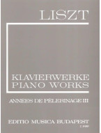 Franz Liszt: Annees de Pelerinage 3 (noty na klavír)