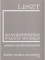 Franz Liszt: Annees de Pelerinage 3 (noty na klavír)