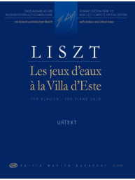 Franz Liszt: Les jeux d'eaux a la Villa d'Este (noty pro klavír)
