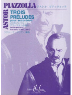 Astor Piazzolla: 3 Préludes (noty na akordeon)
