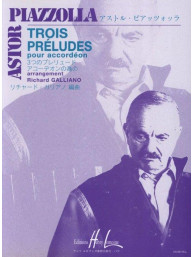 Astor Piazzolla: 3 Préludes (noty na akordeon)