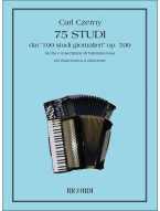 Carl Czerny: 75 Studi Dai '100 Studi Giornalieri Op.599' (noty na akordeon)