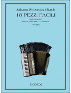 Johann Sebastian Bach: 18 Pezzi Facili (noty na akordeon)
