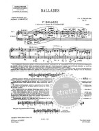 Frédéric Chopin: Ballades Op 23, 38, 47, 52 (noty na klavír)
