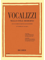 Vocalises in the modern style - Low Voice (noty na klavír, zpěv)