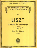 Franz Liszt: Annees De Pelerinage Book 2 - Italie (noty na klavír)
