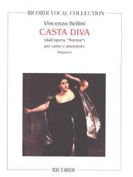 Vincenzo Bellini: Casta Diva - dall'opera Norma (noty na klavír, zpěv)