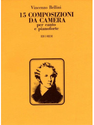 Vincenzo Bellini: 15 Composizioni Da Camera (noty na klavír, zpěv)