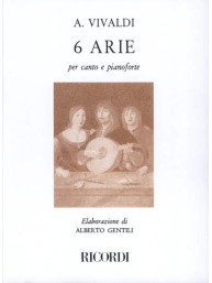 Antonio Vivaldi: 6 Arie (noty na klavír, zpěv)