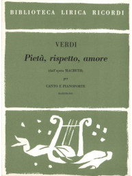 Giuseppe Verdi: Pieta, Rispetto, Amore from MacBeth (noty na klavír, zpěv)