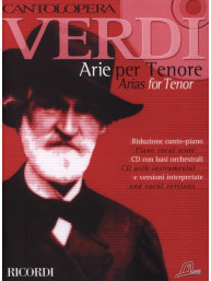 Giuseppe Verdi: Cantolopera - Arie Per Tenore (noty na klavír, zpěv)(+audio)