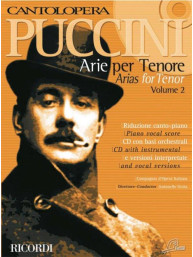 Giacomo Puccini: Cantolopera - Arie Per Tenore 2 (noty na klavír, zpěv)(+audio)