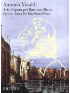 Antonio Vivaldi: Arie D'Opera per Baritono/Basso (noty na klavír, zpěv)
