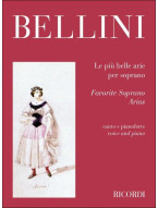 Vincenzo Bellini: Le piu belle arie per soprano (noty na klavír, zpěv)