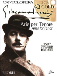 Giacomo Puccini: Cantolopera - Puccini Arie per Tenore - Gold (noty na klavír, zpěv)(+audio)
