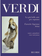 Giuseppe Verdi: Le piu belle Arie per Soprano (noty na klavír, zpěv)