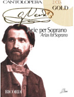 Giuseppe Verdi: Cantolopera - Verdi Arie Per Soprano - Gold (noty na klavír, zpěv)(+audio)
