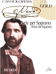 Giuseppe Verdi: Cantolopera - Verdi Arie Per Soprano - Gold (noty na klavír, zpěv)(+audio)