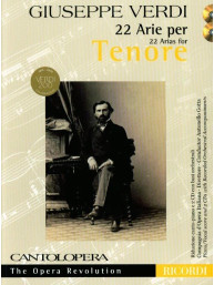Giuseppe Verdi: Cantolopera - Verdi - 22 Arie per Tenore (noty na klavír, zpěv)(+audio)