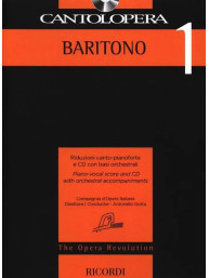 Cantolopera 1 - Baritono (noty na klavír, zpěv)(+audio)